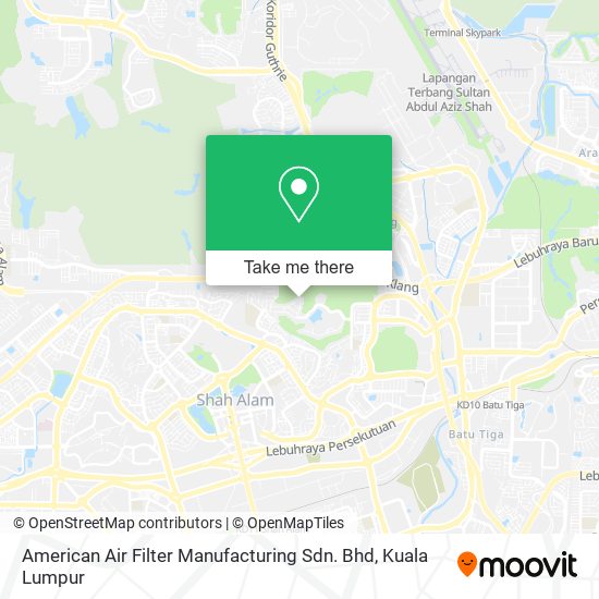 American Air Filter Manufacturing Sdn. Bhd map