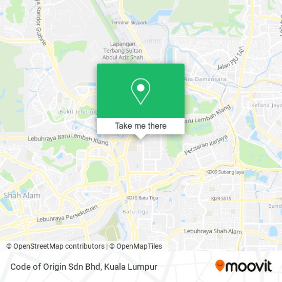 Code of Origin Sdn Bhd map