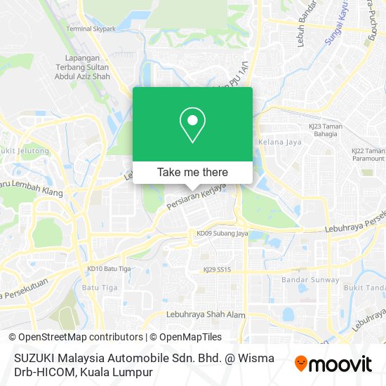 Peta SUZUKI Malaysia Automobile Sdn. Bhd. @ Wisma Drb-HICOM