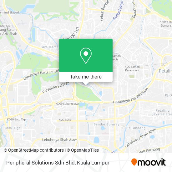 Peripheral Solutions Sdn Bhd map