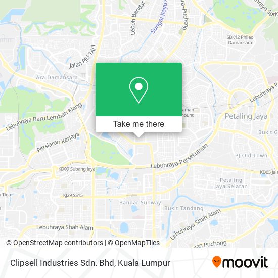 Clipsell Industries Sdn. Bhd map