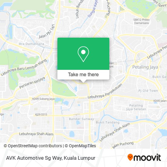 AVK Automotive Sg Way map