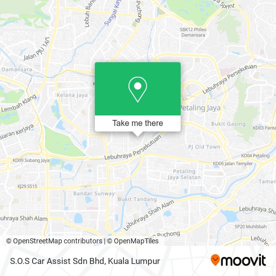 S.O.S Car Assist Sdn Bhd map