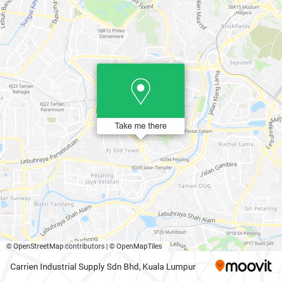 Carrien Industrial Supply Sdn Bhd map