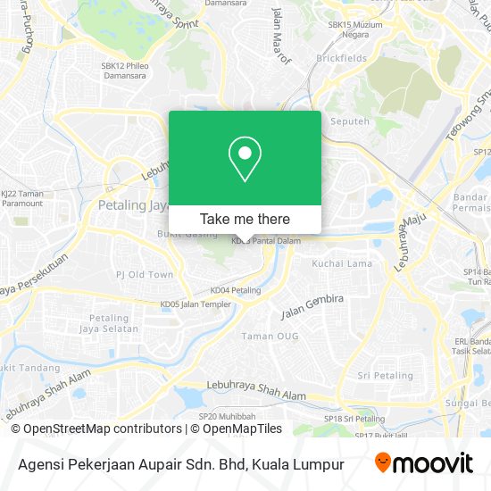 Agensi Pekerjaan Aupair Sdn. Bhd map