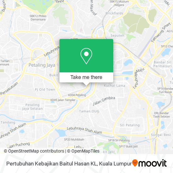 Pertubuhan Kebajikan Baitul Hasan KL map