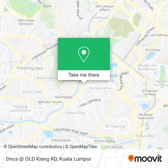 Dnca @ OLD Klang RD map