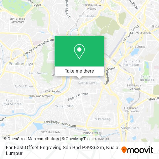 Far East Offset Engraving Sdn Bhd PS9362m map