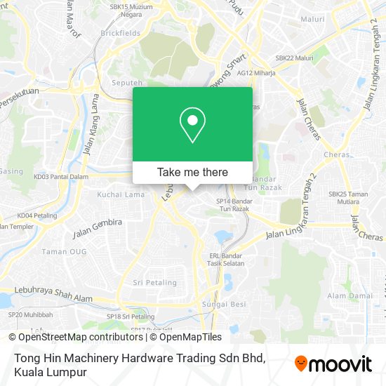 Tong Hin Machinery Hardware Trading Sdn Bhd map