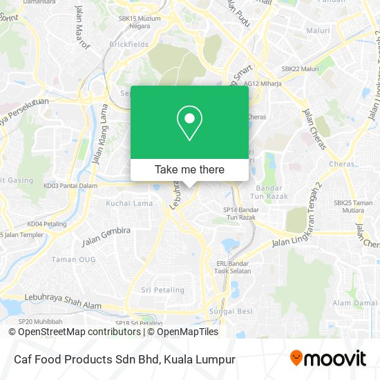 Caf Food Products Sdn Bhd map