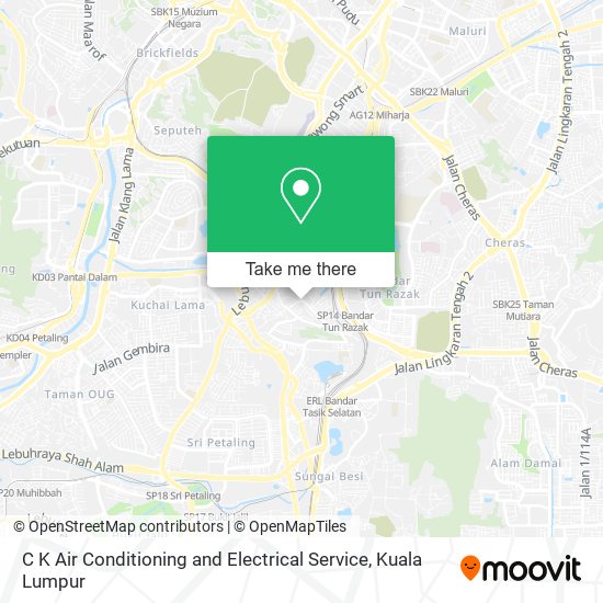 C K Air Conditioning and Electrical Service map
