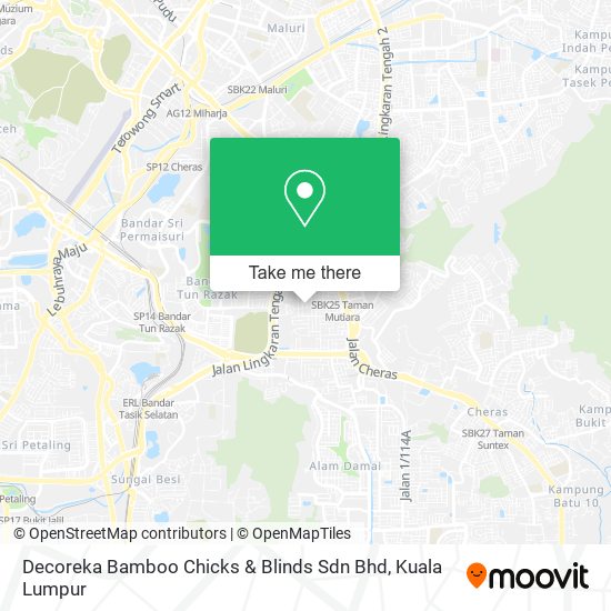 Decoreka Bamboo Chicks & Blinds Sdn Bhd map