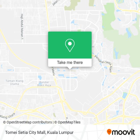 Tomei Setia City Mall map