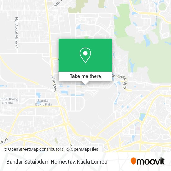 Bandar Setai Alam Homestay map