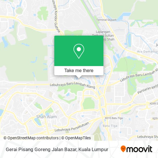 Peta Gerai Pisang Goreng Jalan Bazar