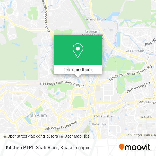 Kitchen PTPL Shah Alam map