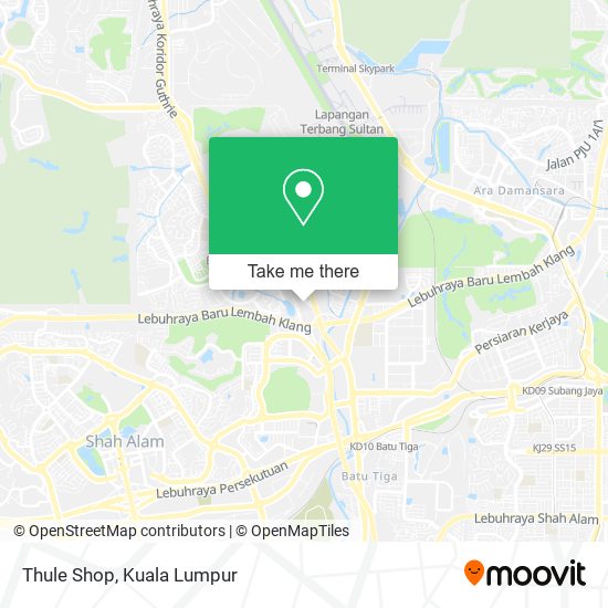 Thule Shop map