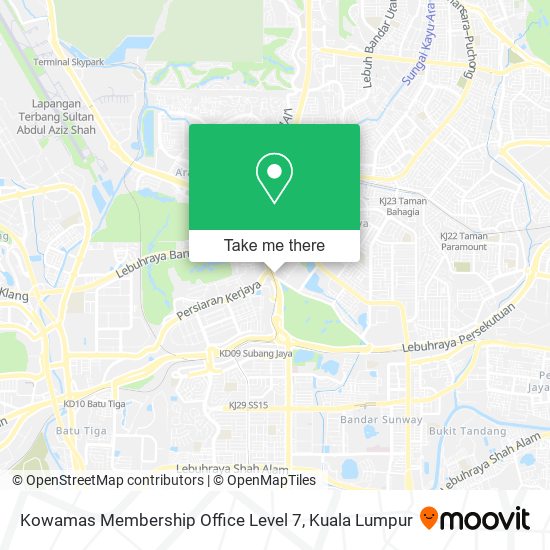 Kowamas Membership Office Level 7 map