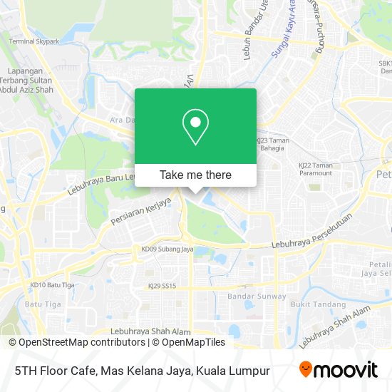 5TH Floor Cafe, Mas Kelana Jaya map