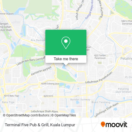 Terminal Five Pub & Grill map
