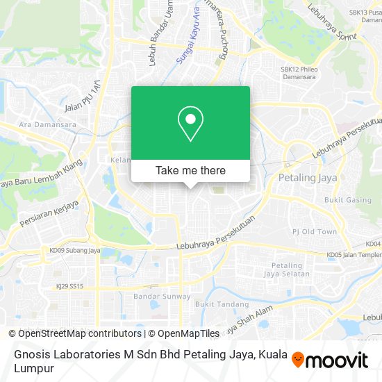 Gnosis Laboratories M Sdn Bhd Petaling Jaya map