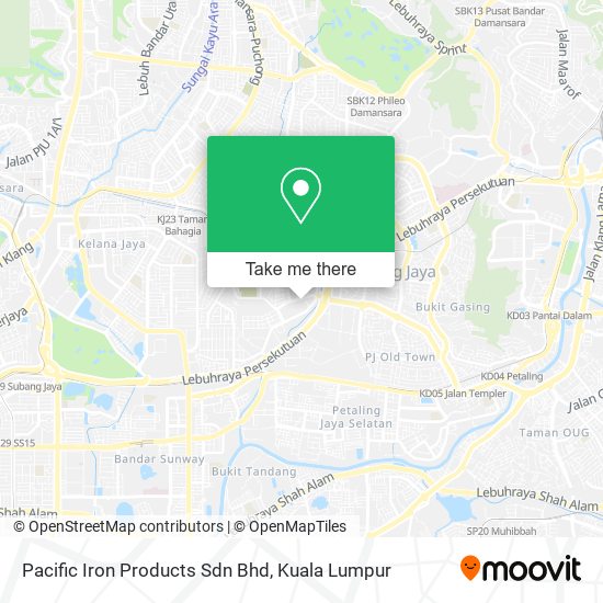Pacific Iron Products Sdn Bhd map