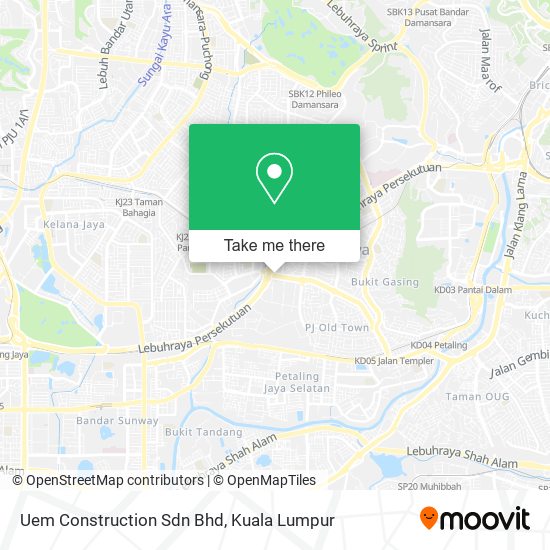 Uem Construction Sdn Bhd map