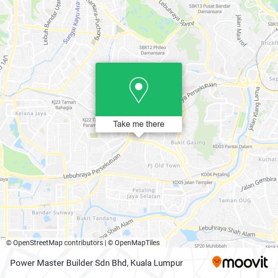 Peta Power Master Builder Sdn Bhd
