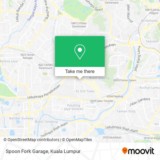 Spoon Fork Garage map