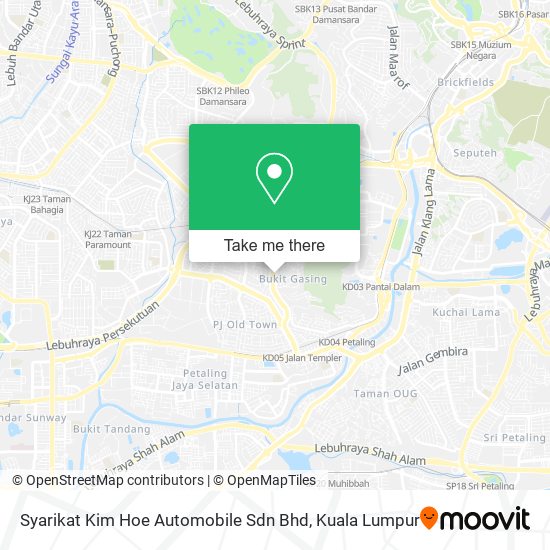 Syarikat Kim Hoe Automobile Sdn Bhd map