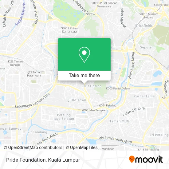 Pride Foundation map