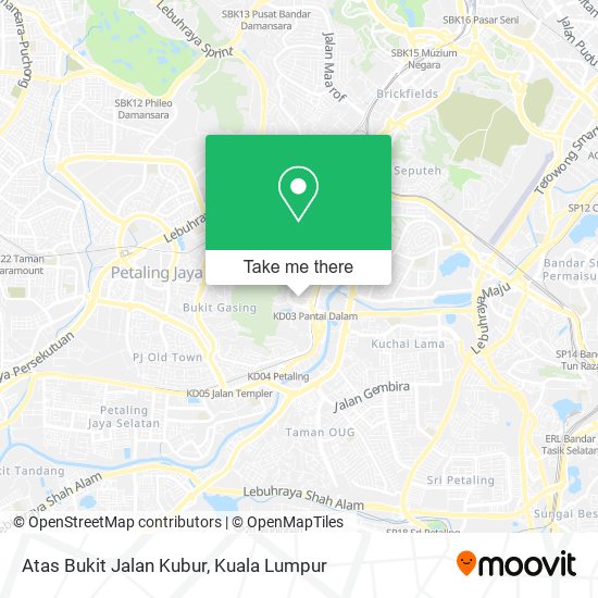 Atas Bukit Jalan Kubur map