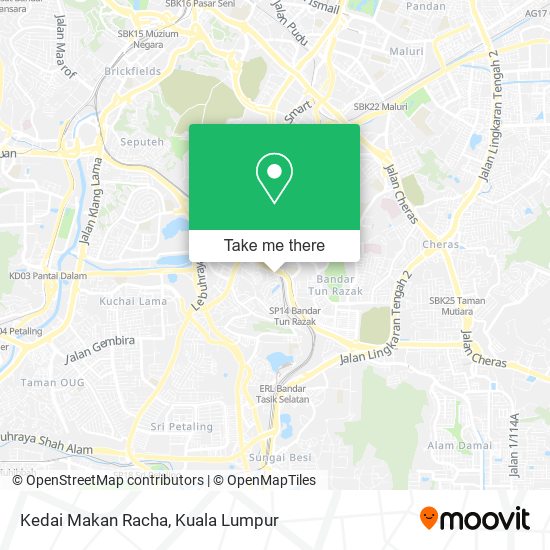 Kedai Makan Racha map