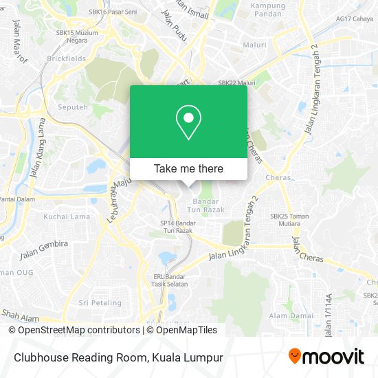 Clubhouse Reading Room map