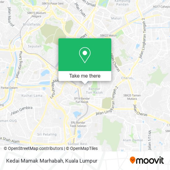 Kedai Mamak Marhabah map