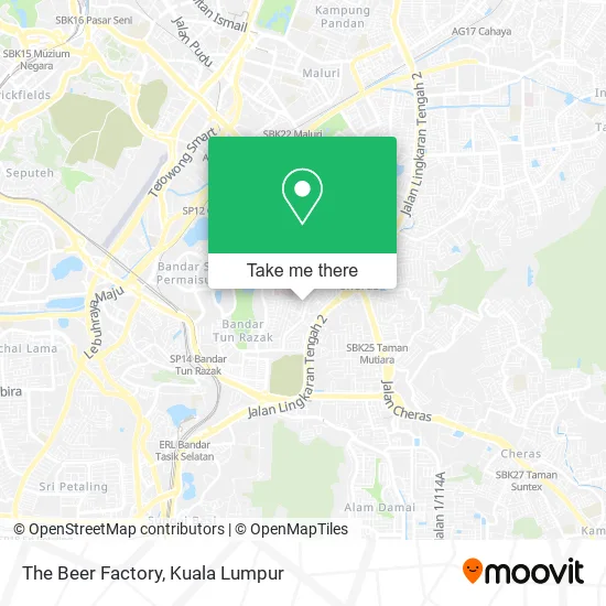 The Beer Factory map