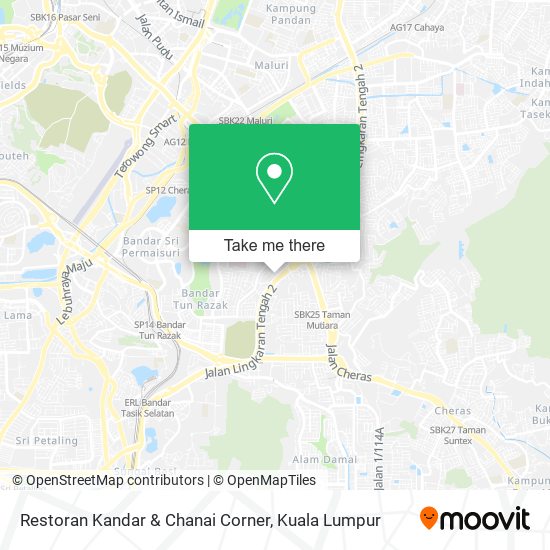 Restoran Kandar & Chanai Corner map