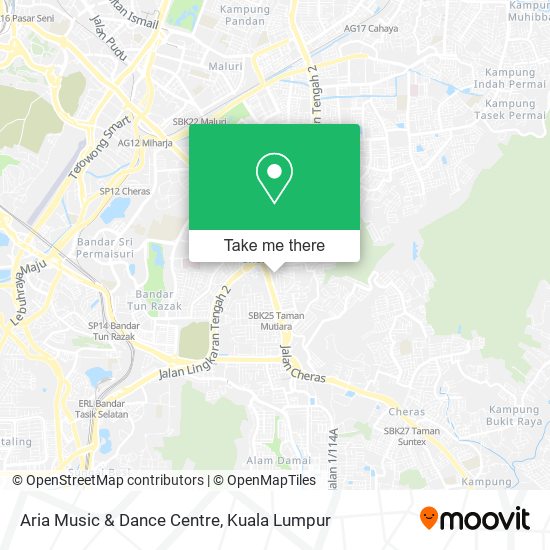 Aria Music & Dance Centre map