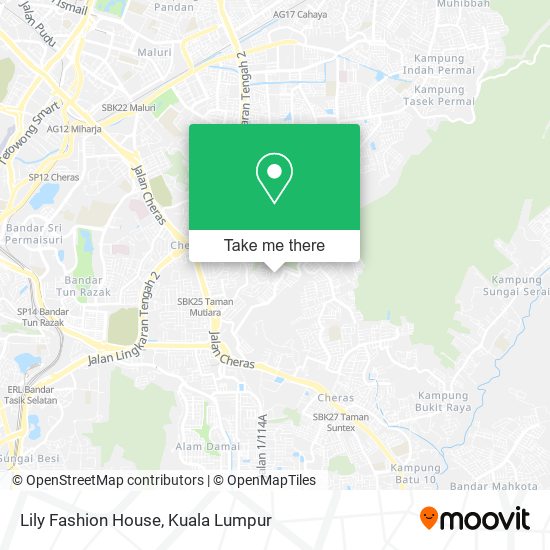 How to get to Lily Fashion House in Kuala Lumpur by Bus or MRT & LRT?