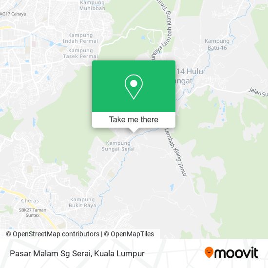 Pasar Malam Sg Serai map