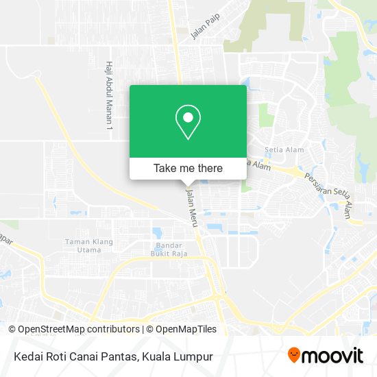 Kedai Roti Canai Pantas map