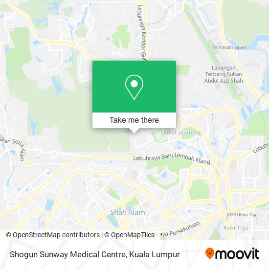 Shogun Sunway Medical Centre map