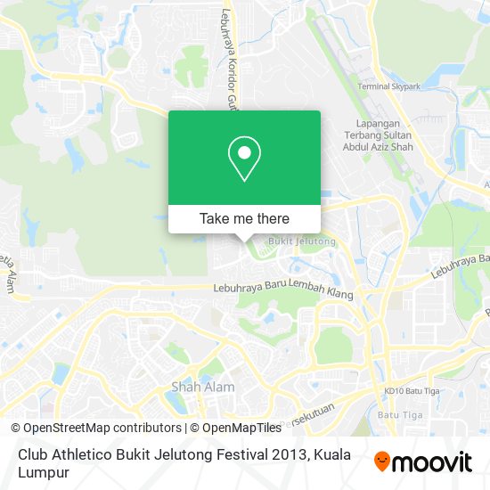 Club Athletico Bukit Jelutong Festival 2013 map