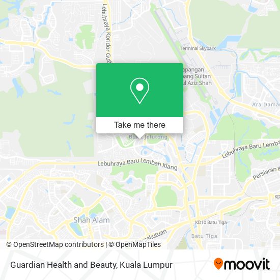 Guardian Health and Beauty map