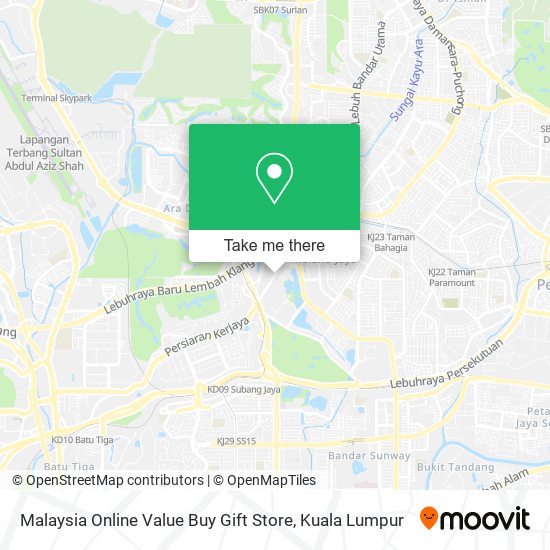 Malaysia Online Value Buy Gift Store map