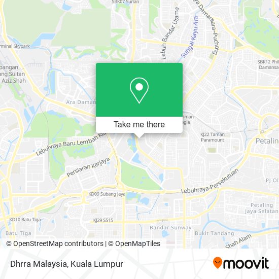 Peta Dhrra Malaysia