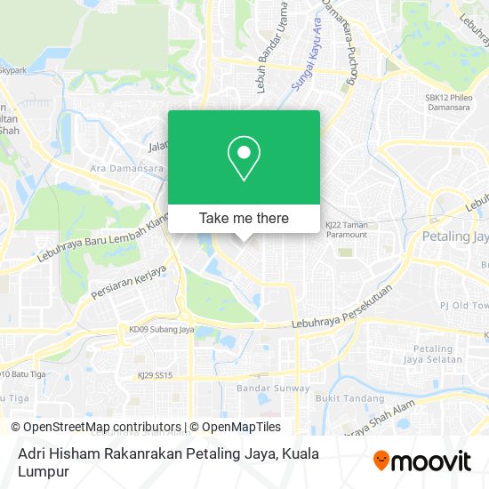 Adri Hisham Rakanrakan Petaling Jaya map