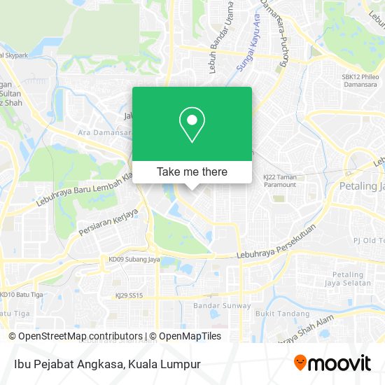 Peta Ibu Pejabat Angkasa