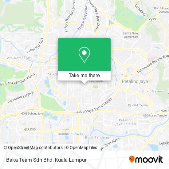 Baka Team Sdn Bhd map