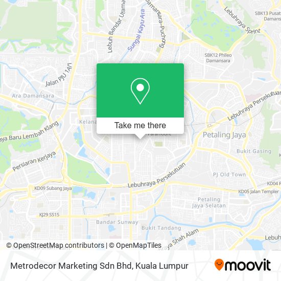 Metrodecor Marketing Sdn Bhd map